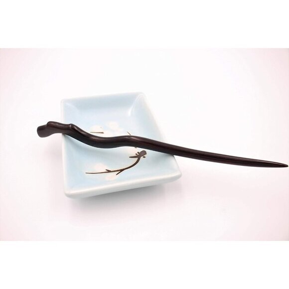 Sandalwood Hair Sticks Set of 4 Eco-Friendly Elegant Long Hair Accessories main image 4